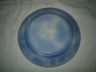 Antique Flow Blue 8 5 Dinner Plate Jeddo by Adams Co Very Old
