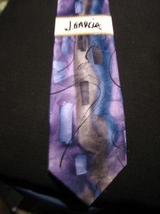 Jerry Garcia Mens Handmade Tie New York NY Purple