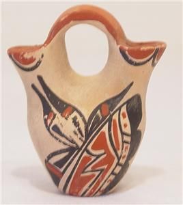 Jemez Pueblo Pottery Mini Wedding Vase J Yepa