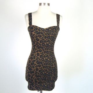 Kendall Jenner Motel Rocks Leopard Print Mini Dress Size XS
