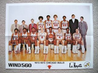  73 Chicago Bulls Team Picture Poster Jerry Sloan Awtry Weiss Bob Love