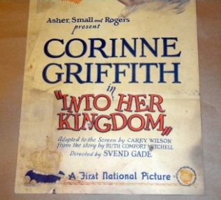 Corinne Griffith Insert 1926 Into Her Kingdom
