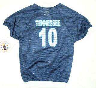  Titans Football #10 Jake Locker Jersey for Dogs Size Small 16 Inch