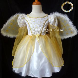 Gorgeous Angel Dress Up for Halloween Christmas Party Princess Costume