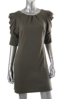 Jessica Simpson New Green Cinched Elbow Sleeves Above Knee Casual