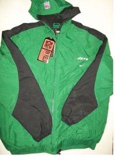 Offical Green Nike NFL Jets Player Jacket Size XL