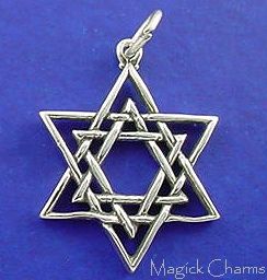 Sterling Silver Star of David Jewish Charm