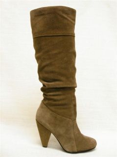 Jessica Simpson Angie Dust Suede Slouch Knee High Boots Light Brown 5