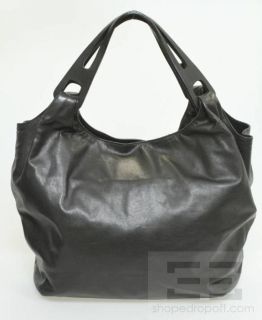Jil Sander Black Leather Tote Bag