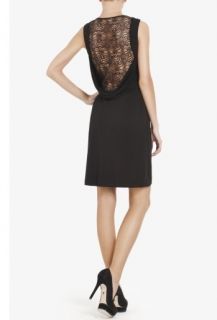 New BCBG Black Jessalyn Lace Back Dress s $238