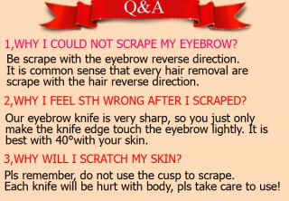 Make Up Eyebrow Knife Remover Handle Eyebrow Shaper Shaver Razor with