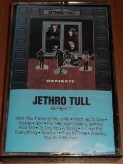 Jethro Tull Benefit Cassette Tape Tested RARE Vintage Bargain