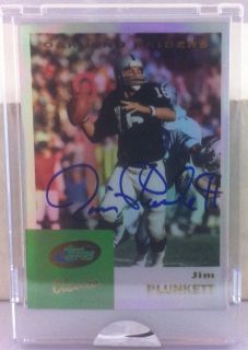 2006 eTopps Jim Plunkett on Card Autograph 150 Autos Oakland Raiders