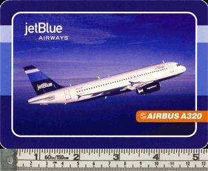 Jetblue USA Airbus A320 Airline Sticker Very RARE