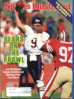 1985 Jim McMahon Chicago Bears Sports Illustrated