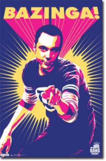 Big Bang Theory Bazinga Poster Sheldon Jim Parsons