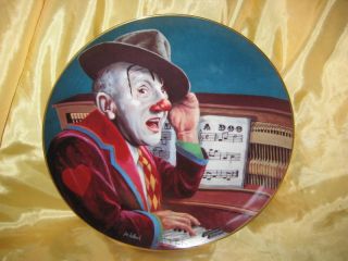 Collectible Jimmy Durante Celebrity Clown 1983 Plate