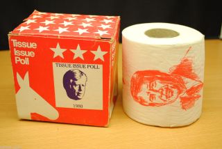 Jimmy Carter 1980 Election Tissue Paper Roll manufactured in 1980