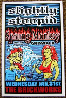 Signed by The Artist Jimbo Phillips Slightly Stoopid Griswald Poster