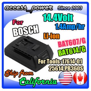  BAT614 BAT607 for Bosch PB360S PB360S R Power Box Jobsite Radio