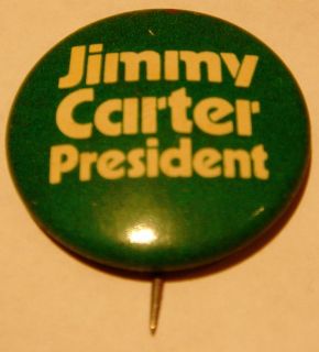 Vintage Jimmy Carter for President Pin with 