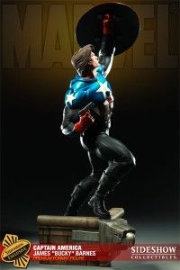 Captain America James Bucky Barnes Sideshow EX Statue