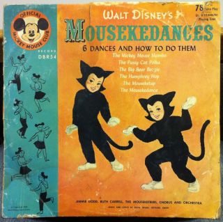 1955 Jimmie Dodd Ruth Carrell Mickey Mouse Club Mousekedances 10 78
