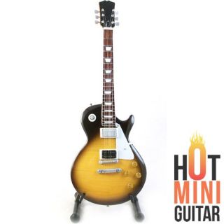 Hot Miniature Guitar Jimmy Page LED Zeppelin Gibson LP Sunburst Free