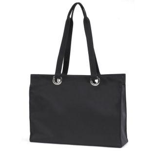 Joann Marie Designs City Tote Black Lap Top Book Bag Handbag Purse