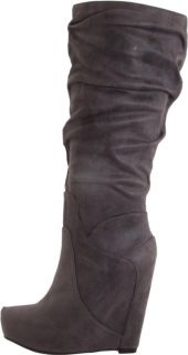Womens Shoes Jessica Simpson Nya Wedge Platform Boots Knee High Suede