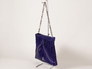New Jimmy Choo Studded Violet Handbag Clutch