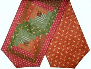 Jo Morton Andover Patchwork Pre Cut Table Runner Kit Ember Red