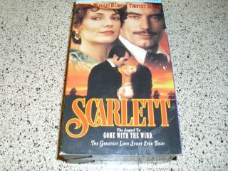 Scarlett VHS Set OOP Joanne Whalley Kilmer Gone With The Wind Timothy