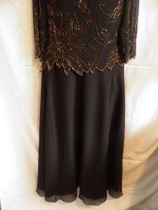KARA NEW YORK ~ Black Beaded Dress ~ NWT ~ Size 10