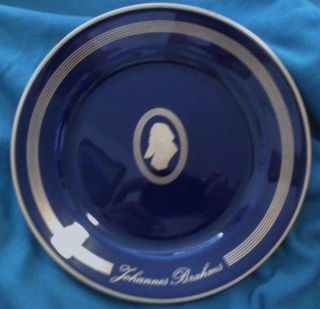 Johannes Brahms Copenhagen Porcelain Plate Le New