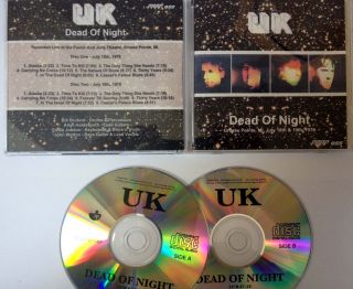  Dead Of Night 2CD LIVE Eddie Jobson John Wetton Allan Holdsworth Brufo