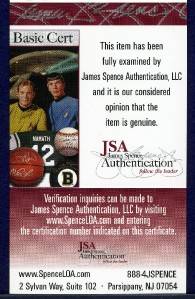 Joe Thornton Autographed CCM Authentic Jersey JSA Cert