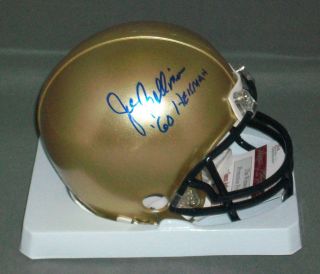 Joe Bellino Signed Autographed Navy Mini Helmet JSA Witness Heisman