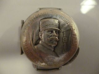   French Hunter trench watch J JC Joffre Generalissime des armees 1914