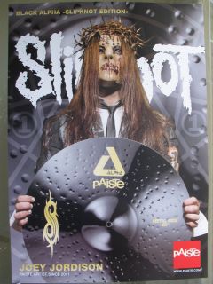 Paiste Official Joey Jordison Black Alpha Slipknot Edition Poster