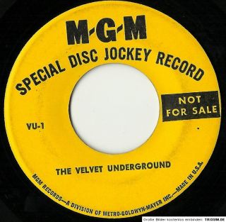  Velvet Underground Vu 1 45 Lou Reed MGM Radio Spot John Cale