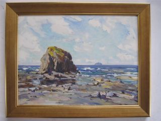John Allan Dunure Ayrshire Scottish Impressionist Oil Painting