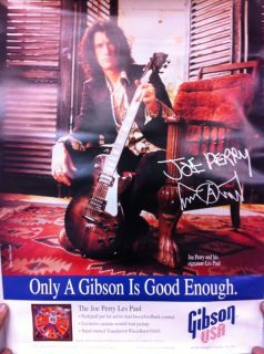 Gibson Joe Perry Les Paul Guitar Aerosmith Poster
