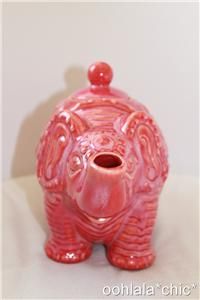 Calypso St Barth for Target Elephant Teapot Coral Pink