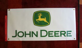 John Deere BANNER sign tractor parts gator 345 snow blower 317 GREAT