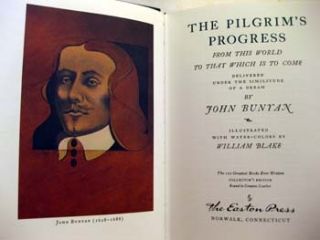 The Pilgrims Progress John Bunyan Easton Press Leather
