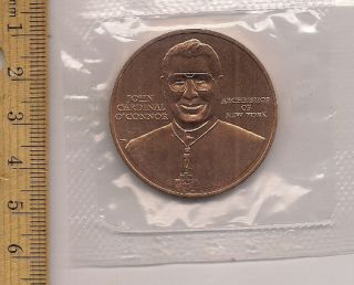 John Cardinal OConnor Bronze 3 inch Medal U s Mint SEALED Free SHIP