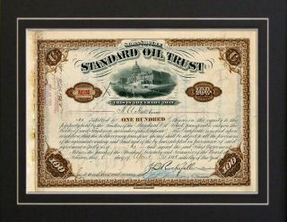 John D Rockefeller Standard Oil Sock Certificate Print
