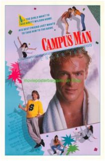 Campus Man Movie Poster 1987 John Dye
