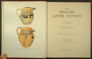 ANTIQUE ENGLISH LUSTREWARE POTTERY  Classic Book Spode, Wedgwood
